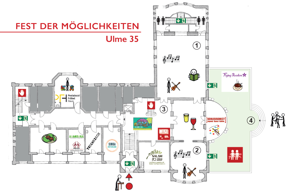 Grundriss beim Fest der Möglichkeiten