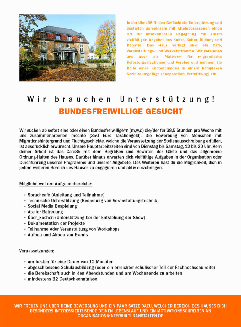 Bundesfreiwillige gesucht