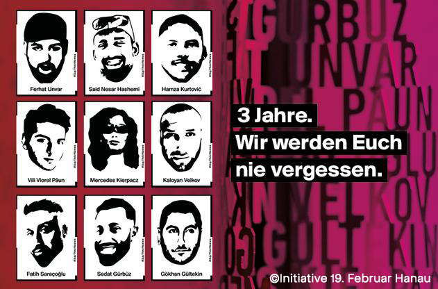 Niemals vergessen – Hanau 19. Februar 2020